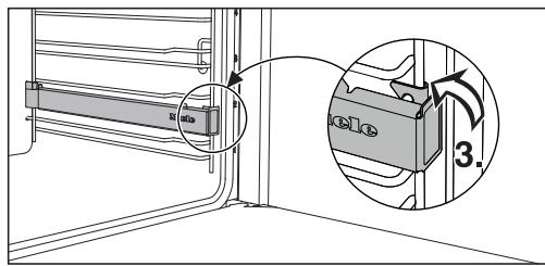 MIELE H 6165 BP - Monter et démonter les rails télescopiques flexiclips - 2