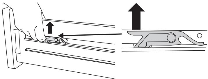 FALCON PROFESSIONAL 1092 CONTINENTAL INDUCTION - Verwijderen van de lade - 1