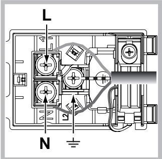 HOTPOINT FT8501AVHAS - Fitting the power supply cable - 2
