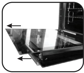 ROSIERES RFS859MIN - REMOVAL AND CLEANING OF THE GLASS DOOR - 2