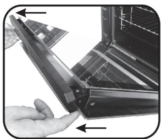 ROSIERES RFS859MIN - REMOVAL AND CLEANING OF THE GLASS DOOR - 7