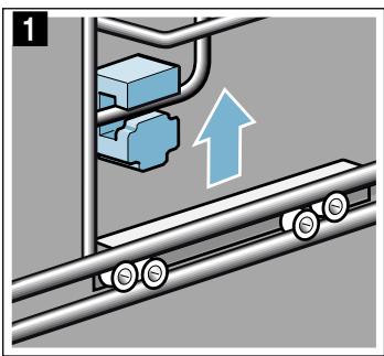 BOSCH CMG6764S1 - Detaching the rails - 1