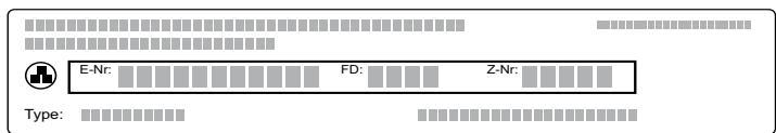 BOSCH CMG6764S1 - E number and FD number - 1