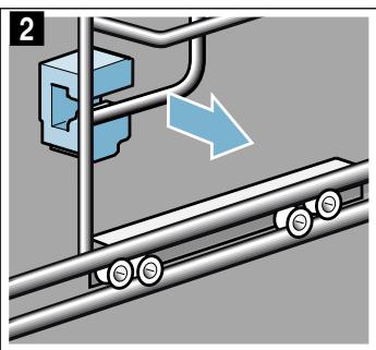 BOSCH CMG6764S1 - Detaching the rails - 2