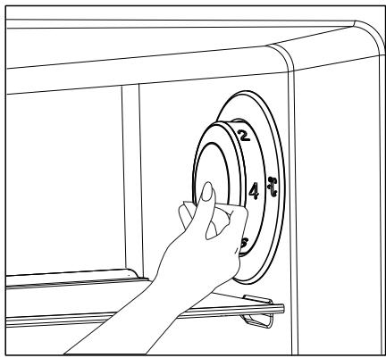 BEKO RCNE520E30JGB - Temperaturos reguliavimo mygtukas - 1