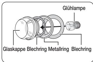 SAMSUNG NQ50C7935ES - NQ50C7935ES/EF - Ersetzen der rückseitigen Ofenlampe und Reinigen der Glaskappe - 2