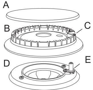 FALCON MODERN CEL 110 DUAL FUEL - The LH hotplate - 1