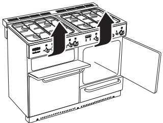 FALCON MODERN CEL 110 DUAL FUEL - Moving your cooker - 3