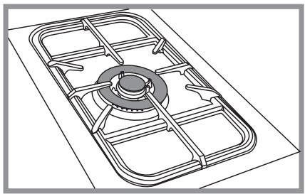 FALCON MODERN CEL 110 DUAL FUEL - HOTPLATE BURNERS More about the burners on page 8 - 6