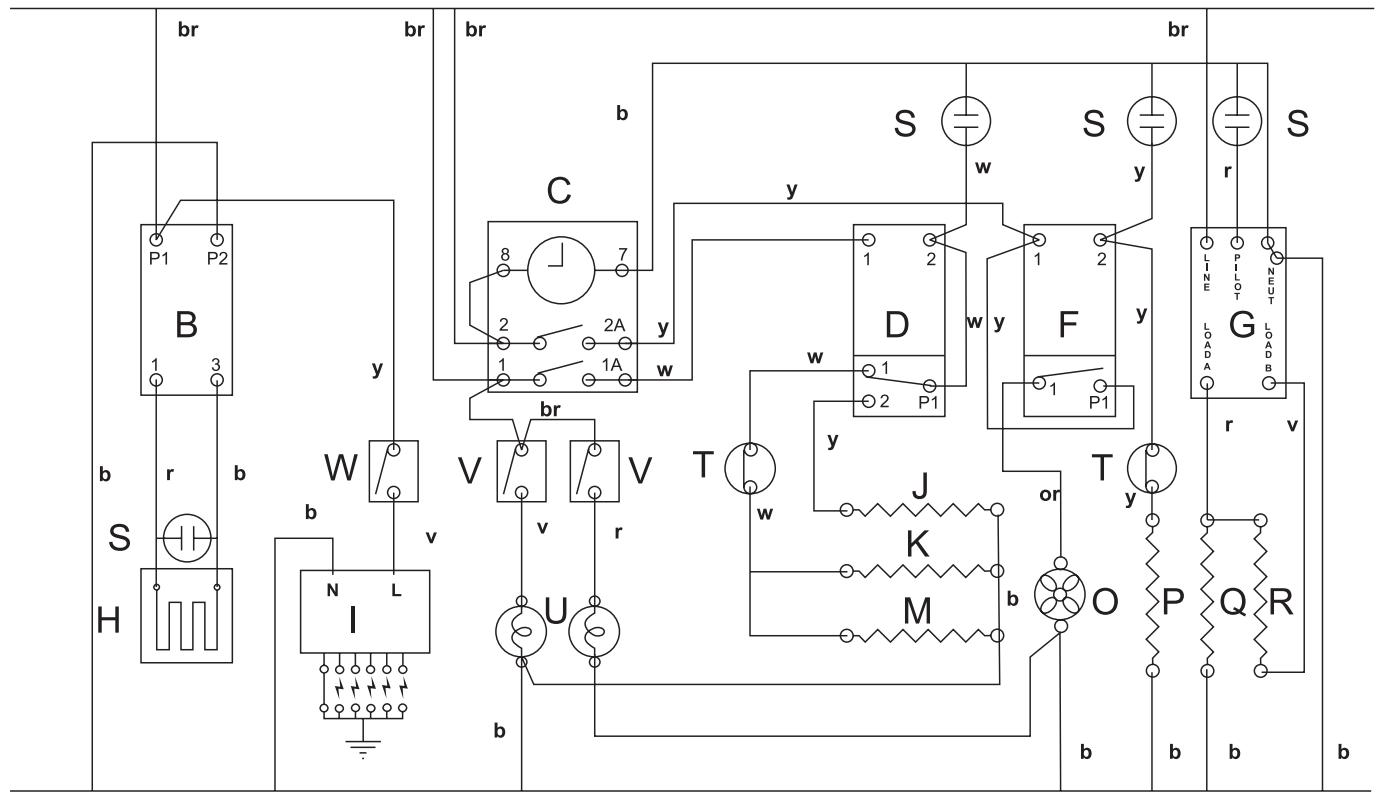 FALCON MODERN CEL 110 DUAL FUEL - Circuit Diagram - 1