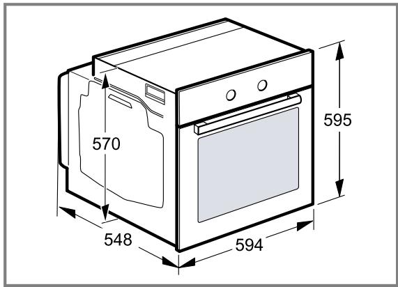 SIEMENS HB378G2S0 - Dimensions de l'appareil - 1