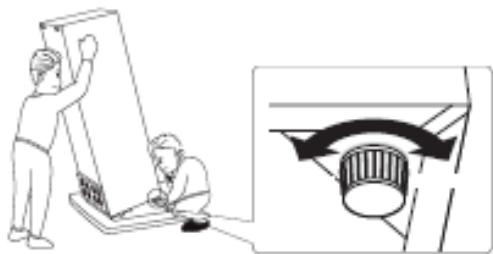 BRANDT BFC9560NX - Levelling the appliance - 2