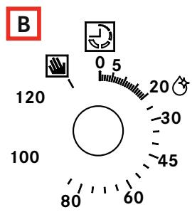 FRANKE CR 66 M BK/F - Drehknopf des Kurzzeitweckers mit Abschaltautomatik - 1
