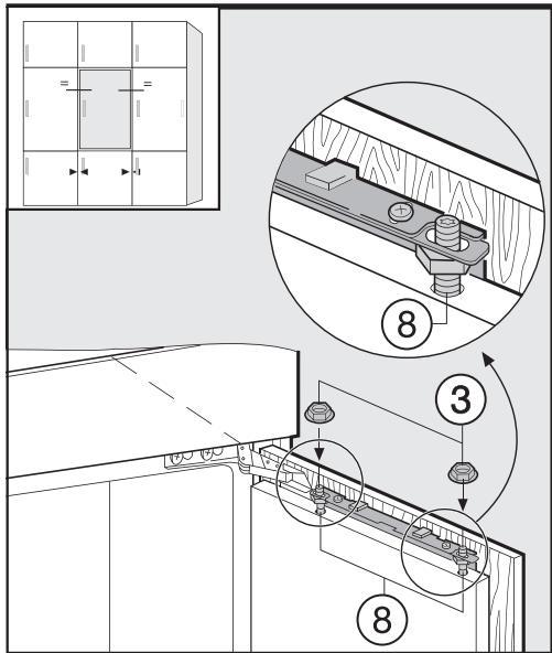 MIELE K 35442 IF - Montage de la porte de l'appareil - 6