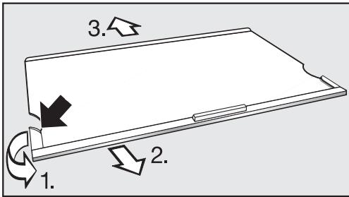 MIELE K 35442 IF - Baguette en acier inoxydable avec éclairage LED - 1