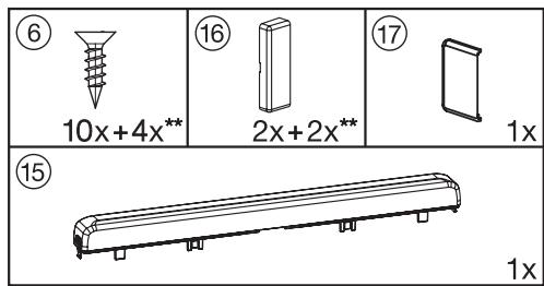 MIELE K 35442 IF - Pour le montage de la porte de l'appareil : - 1
