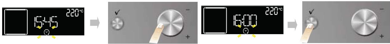 WHIRLPOOL AKZM756/IXL - RÉGLAGE DE L'HEURE DE FIN DE CUISSON / DÉPART DIFFÉRÉ - 1