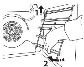 BAUKNECHT BIK9 P8TS2PT - Enlever et replacer les supports de GRILLE - 2
