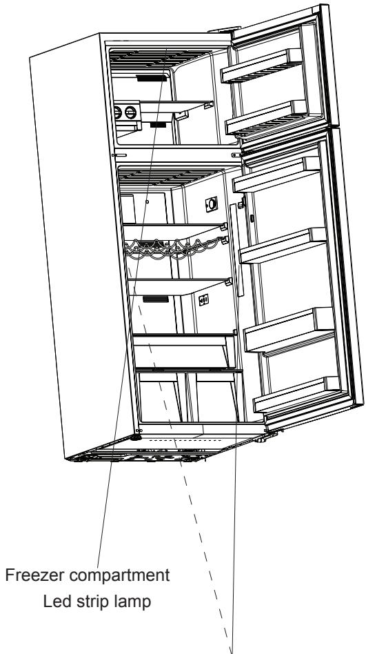 ARTHUR MARTIN AJF4850JOX - !!! Some versions may be without freezer illumination. - 1