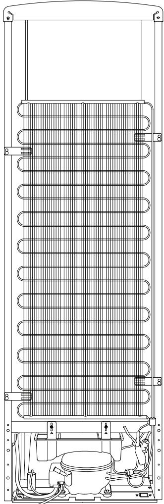 ARTHUR MARTIN AJF4850JOX - If your fridge doesn't have a fan condenser, in other words, back side of your fridge is like below: - 2