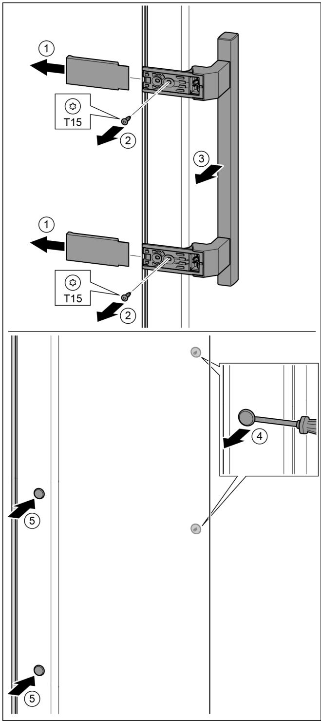 LIEBHERR CBNEF5715 - Moving the door bearing parts to the other side - 3