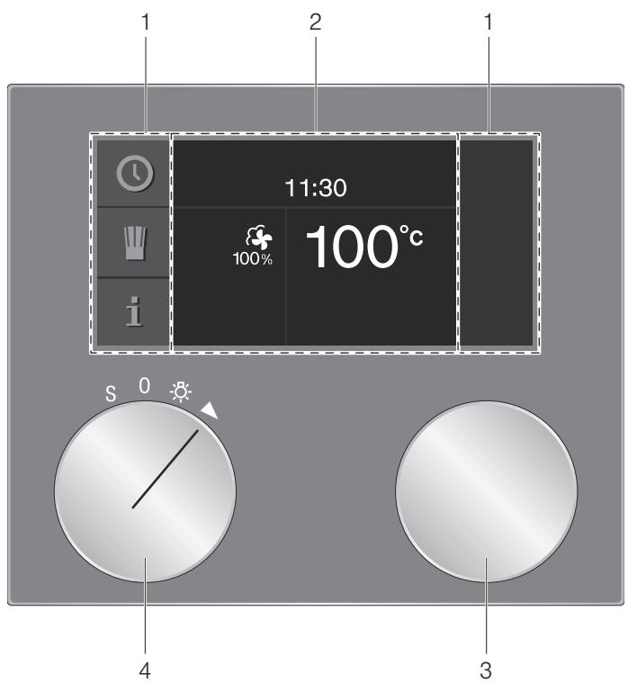 GAGGENAU BSP 251 130 - BSP251101 - Afficheur et éléments de commande - 1