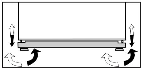 BEKO CN142230X A++ - Réglage des pieds - 1