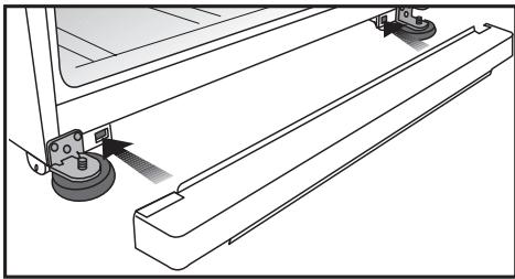 BEKO CN142230X A++ - Installation du cache de ventilation inférieur - 1
