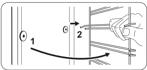 ZANUSSI ZOB65802XK - Removing the shelf supports - 2