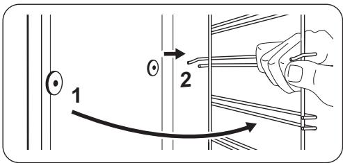 ZANUSSI ZOB65802XK - Entfernen der Einhängegitter - 2