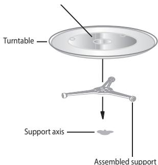 ECG MTD 2390 VGSS - INSTALLATION OF THE TURNTABLE TRAY - 1