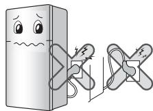 LG GTB523SWCZD - Do not allow the power plug to face upward or to be squeezed at the back of the refrigerator. - 1