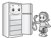 LG GTB523SWCZD - Unplug the power plug when cleaning, handling or replacing the interior lamp of the refrigerator. - 1