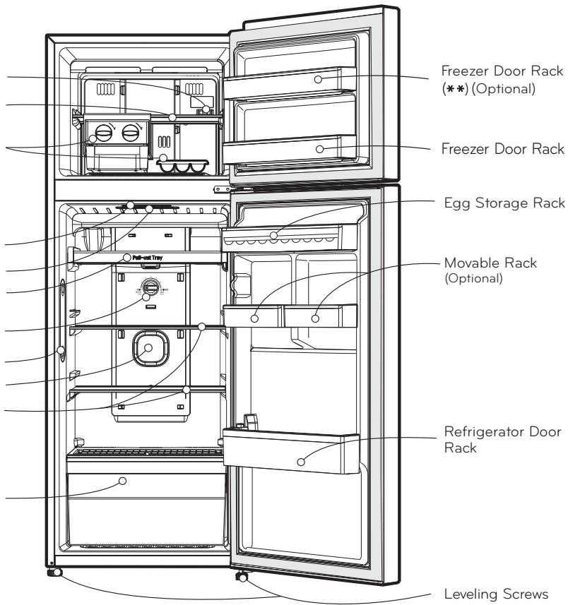 LG GTB523SWCZD - REFRIGERATOR COMPARTMENT - 1