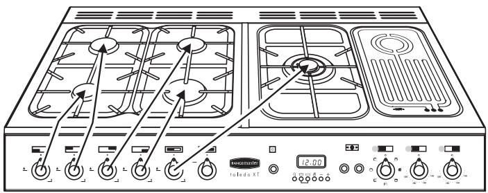 FALCON MODERN TOLEDO XT DUAL FUEL - Hotplate Burners - 1