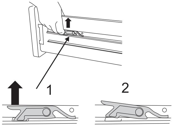 FALCON MODERN TOLEDO XT DUAL FUEL - Pour-retirer le tiroir, tirez vers l'avant. - 3