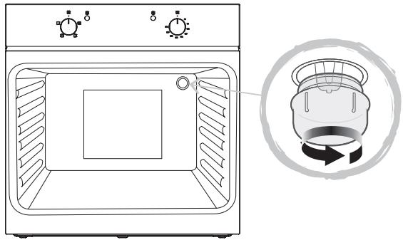 EDESA EOE-6040 X - Sustitución de la bombilla del horno - 1