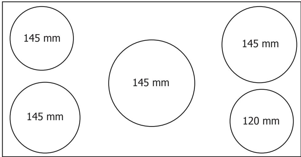 STOVES RICHMOND DELUXE 110 EI - Diamètre de casserole le plus petit recommandé - 1
