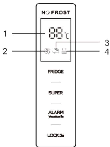 BRANDT BFL8620NW - Ajuste del frigorífico: - 1