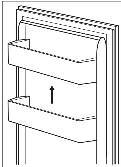 ELECTROLUX LTB1AE2S  -  LTB1AE24U0 - Positioning the door shelves - 1