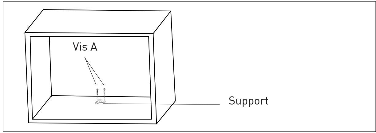 GRUNDIG GKPN66840LXPW - Fixation du support d'encastrement - 4