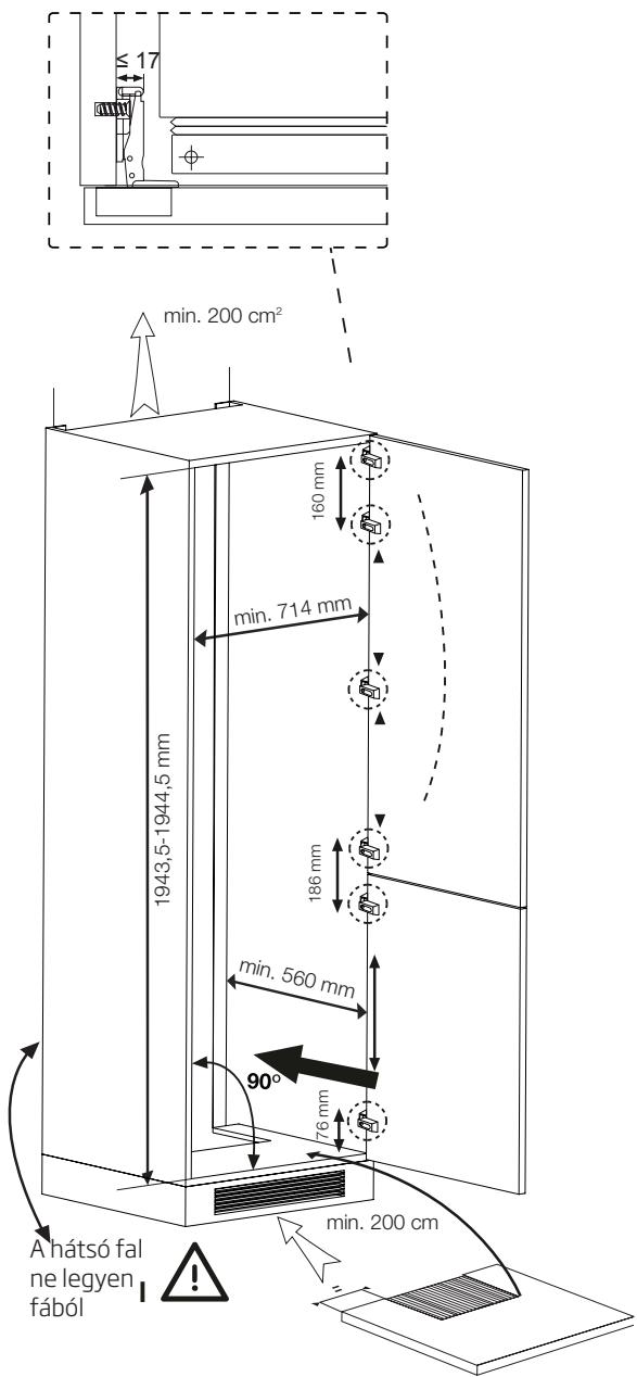 BEKO BCNE400E40SN - Az ajtok megforditasa - 1