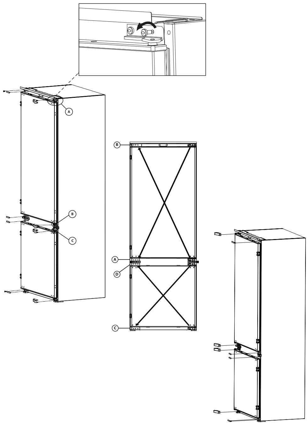 BEKO BCNE400E40SN - Inversión de las puertas - 1