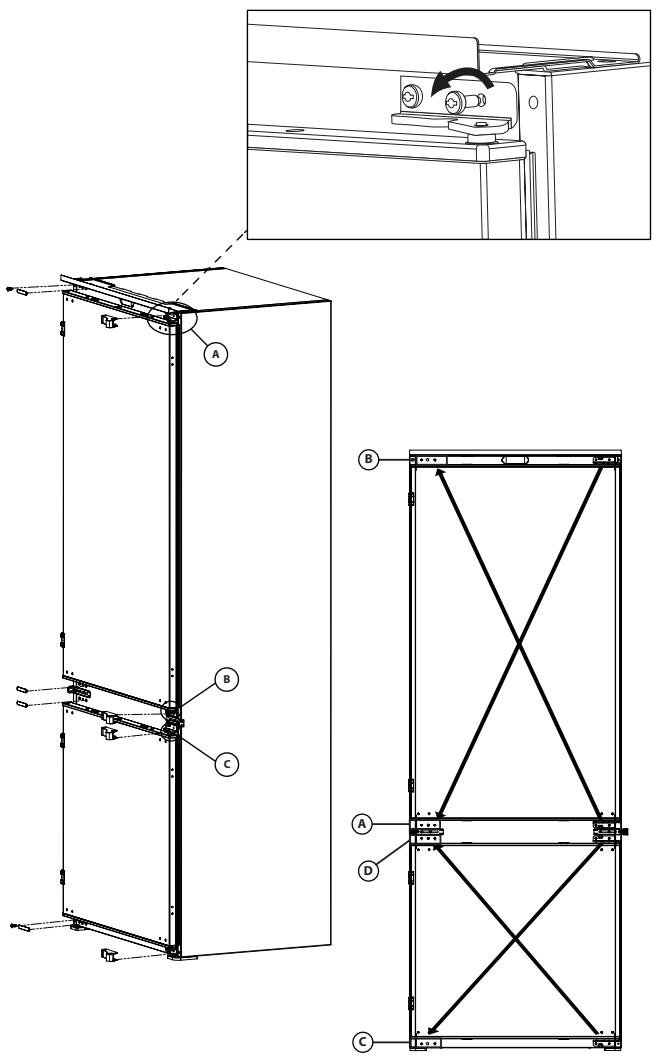 BEKO BCNE400E40SN - Az ajtok megforditása - 1