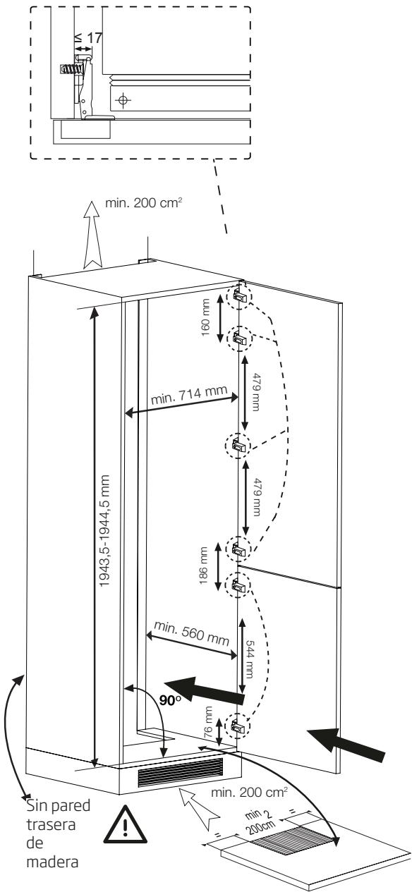 BEKO BCNE400E40SN - Inversión de las puertas - 1