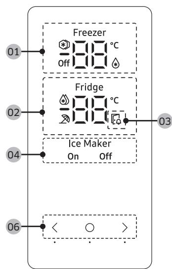 SAMSUNG RS6GA8521B1 - Panneau de commande - 2