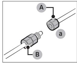 SAMSUNG RS6GA8521B1 - So schließen Sie den Frischwasserschlauch an die Wasserleitung an. - 3