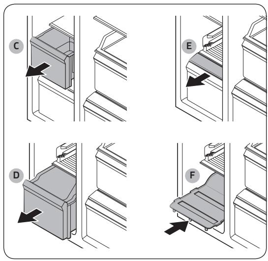 SAMSUNG RS6GA8521B1 - Meer opslagruimte creeren (alleen bepaalde modellen) - 2