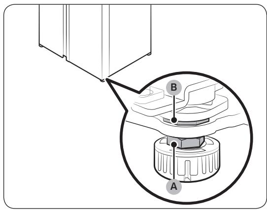 SAMSUNG RS6GA8521B1 - SCHRITT 5 Einstellen der Turhöhe und des Turspalts - 1