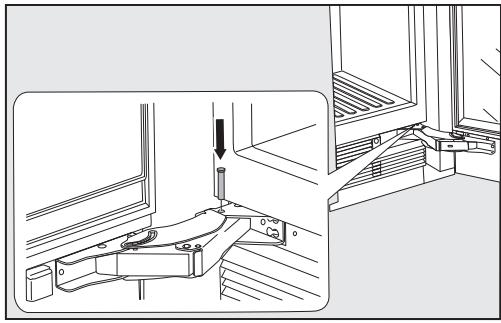 MIELE KF2902VI - KF 2902 Vi - Limiter l'angle d'ouverture de porte - 2